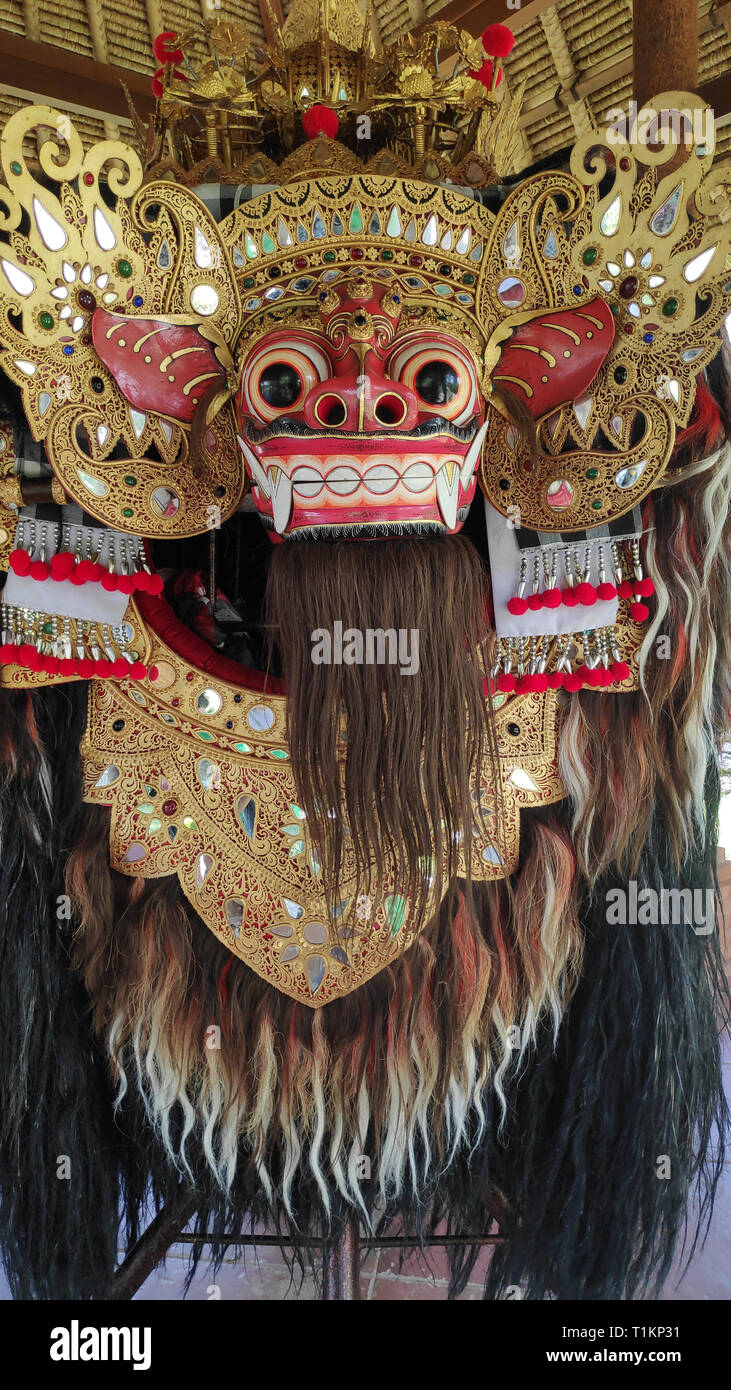 Bali Barong und Rangda in Bali traditionellen religiösen Tanz Stockfoto