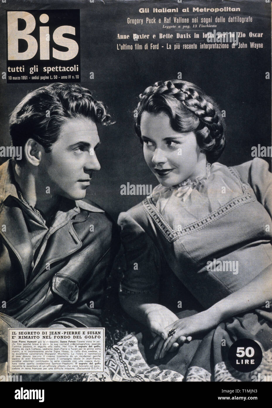 Biz, 1951, Jean Pierre Aumont, Susan Peters, Stockfoto