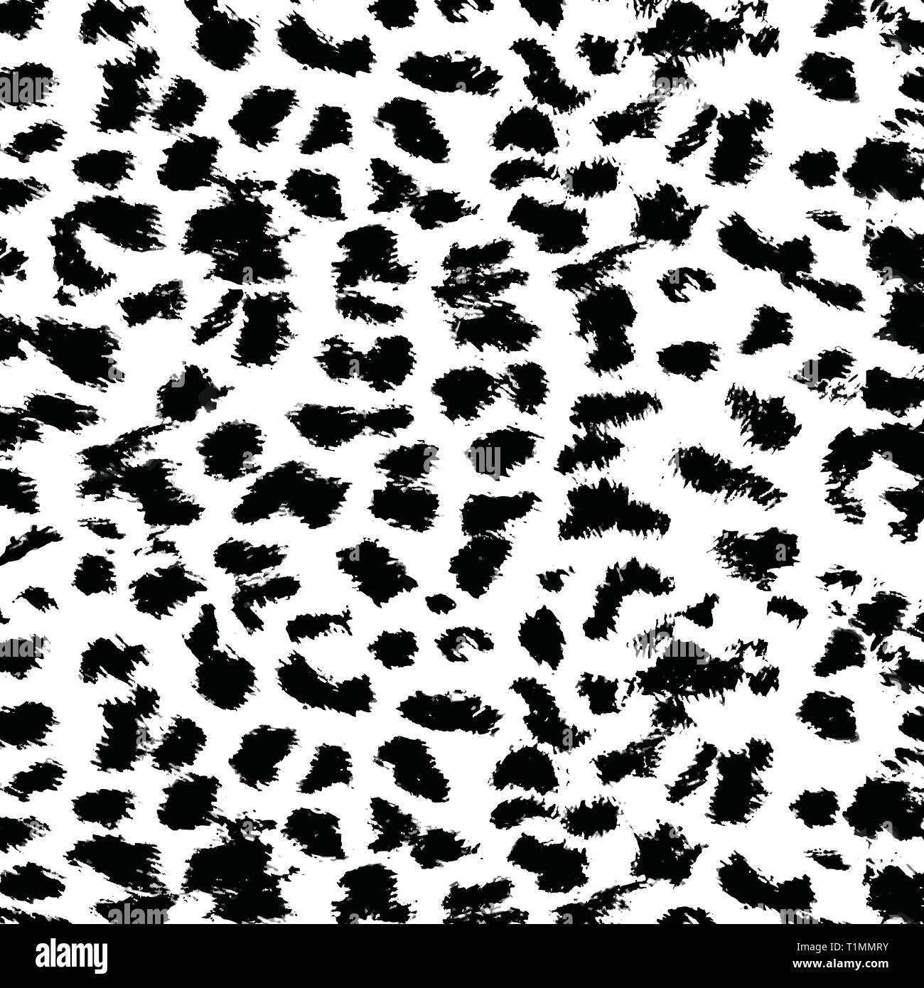 Leopard Muster Textur auf weißem Hintergrund, Vector Illustration. Animal Print für textile Design Stock Vektor