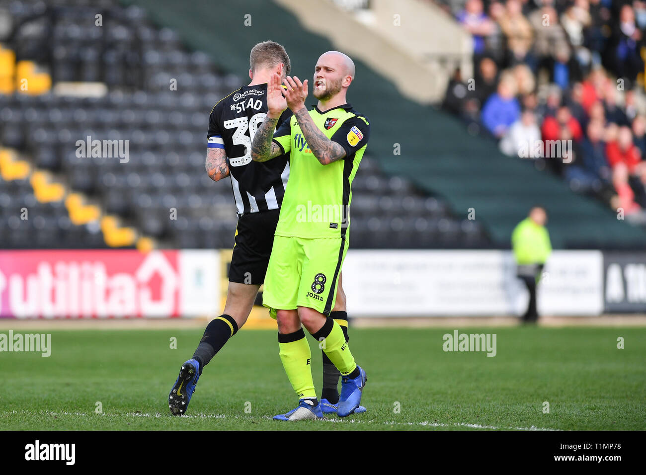 23. März 2019, Meadow Lane, Nottingham, England; Sky Bet Liga Zwei, Notts County vs Exeter City; Exeter Torschütze Nicky Gesetz (8) der Exeter City Credit Jon Hobley / Nachrichten Bilder Stockfoto