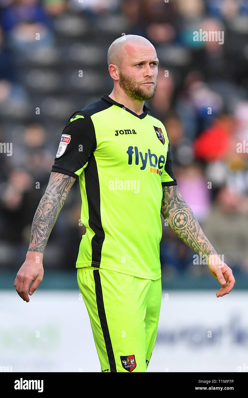 23. März 2019, Meadow Lane, Nottingham, England; Sky Bet Liga Zwei, Notts County vs Exeter City; Nicky Gesetz (8) der Exeter City Credit Jon Hobley / Nachrichten Bilder Stockfoto