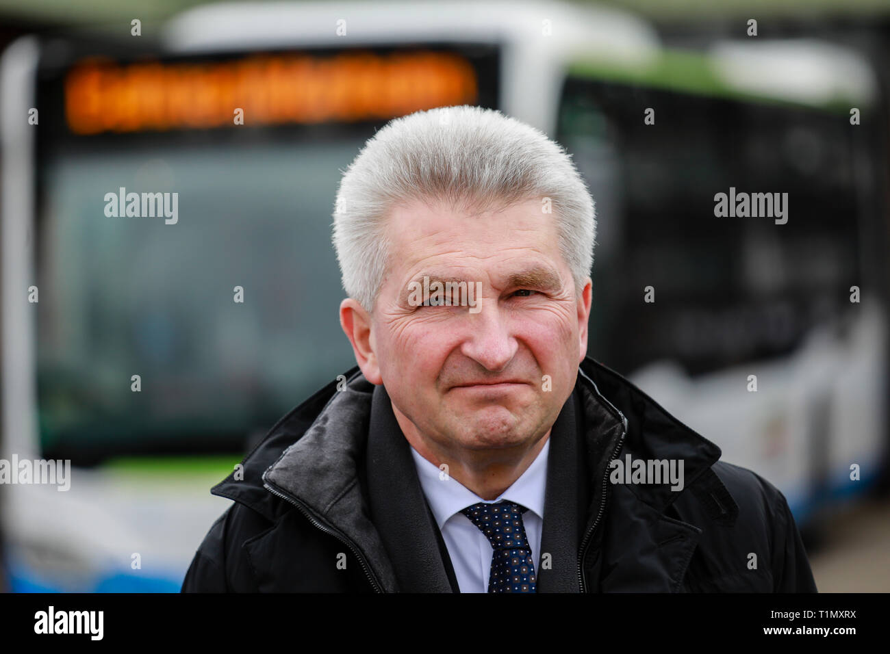 Monheim, Nordrhein-Westfalen, Deutschland - Prof. Dr. Andreas Pinkwart, Minister für Wirtschaft, Innovation, Digitalisierung und Energie des Landes Stockfoto