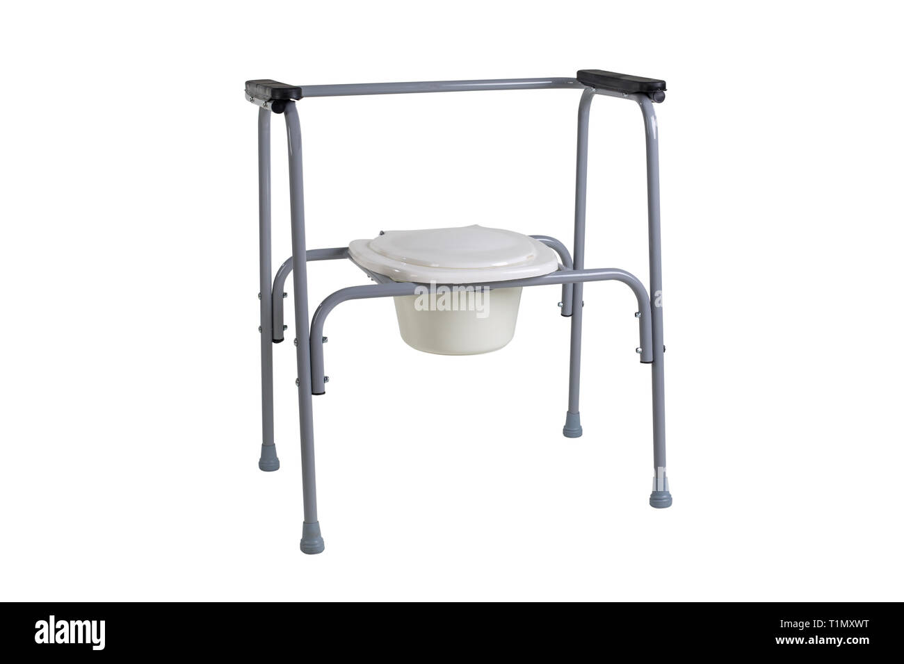 Wc Lehrstuhl für Rehabilitation im postoperativen Zeitraum, ältere Menschen sowie Patienten mit Erkrankungen des Bewegungsapparates auf isolierte Stockfoto