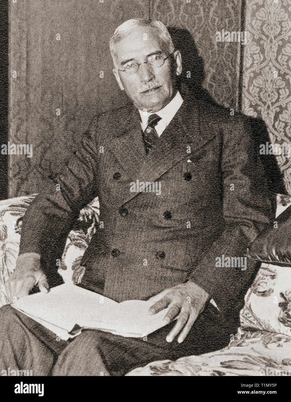 General James Barry Munnik Hertzog, alias Barry Hertzog oder J. B.M. Hertzog, 1866 - 1942. Südafrikanischer Politiker, Soldaten und 3 Präsident von Südafrika. Von der Krönung in Bilder, veröffentlicht 1937. Stockfoto