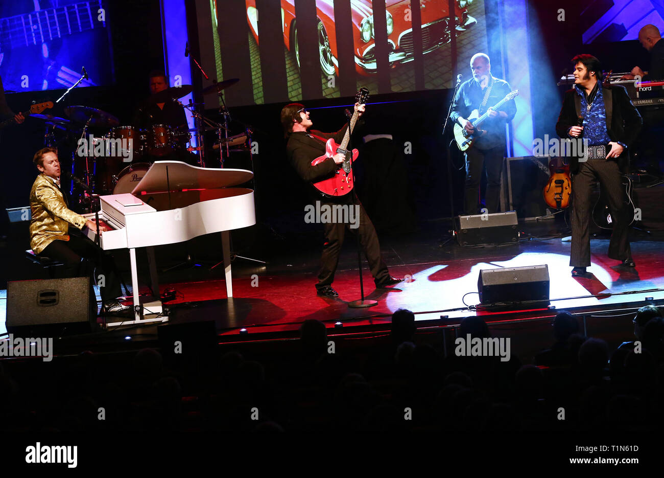20161027 LINKÖPING Nach dem Erfolg im letzten Jahr, die Legenden, Dolmetschen, Elvis Presley, Roy Orbison und Jerry Lee Lewis, sind zurück in Linköping. Bild Jeppe Gustafsson Stockfoto