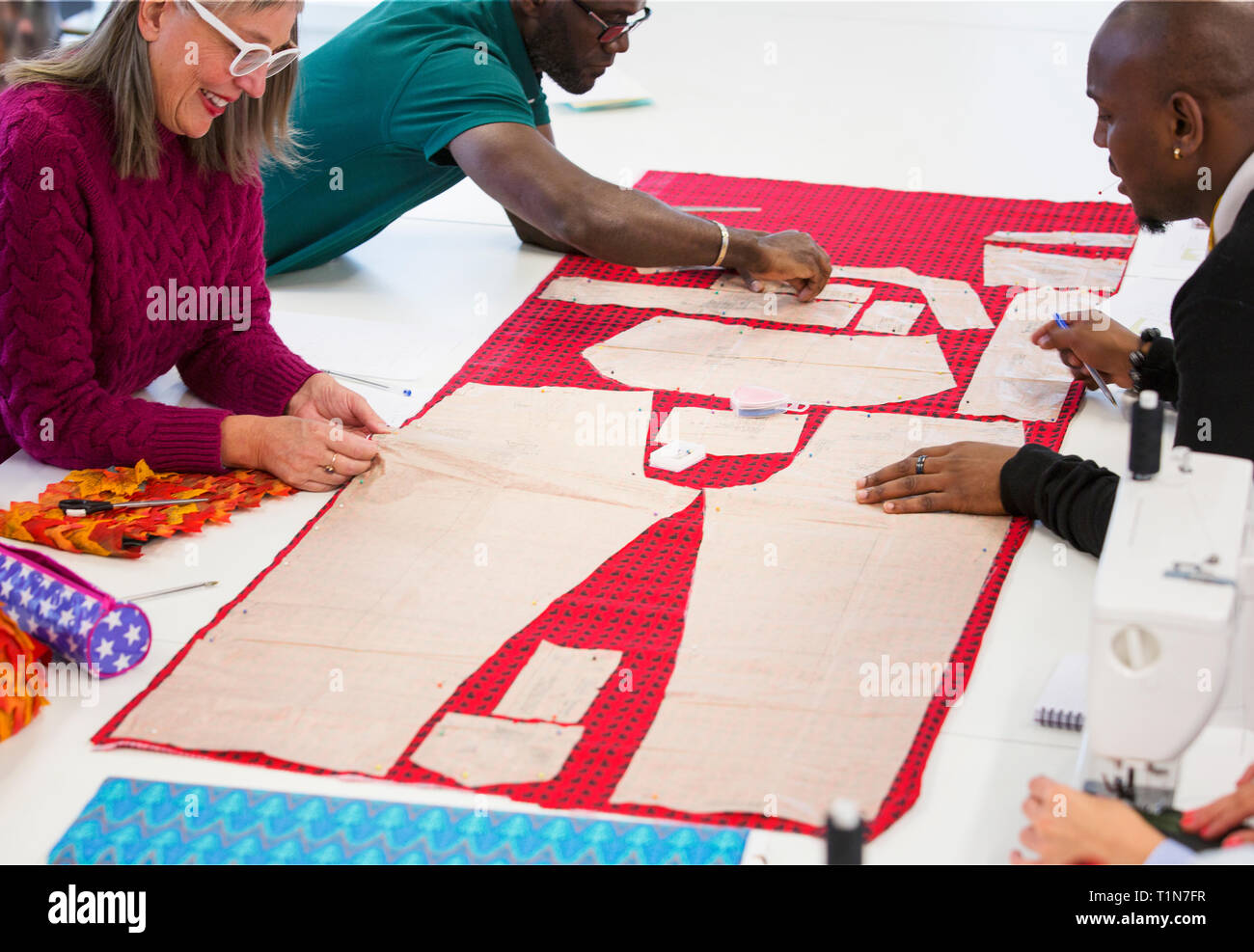 Fashion Designer Montage sewing Pattern Stockfoto