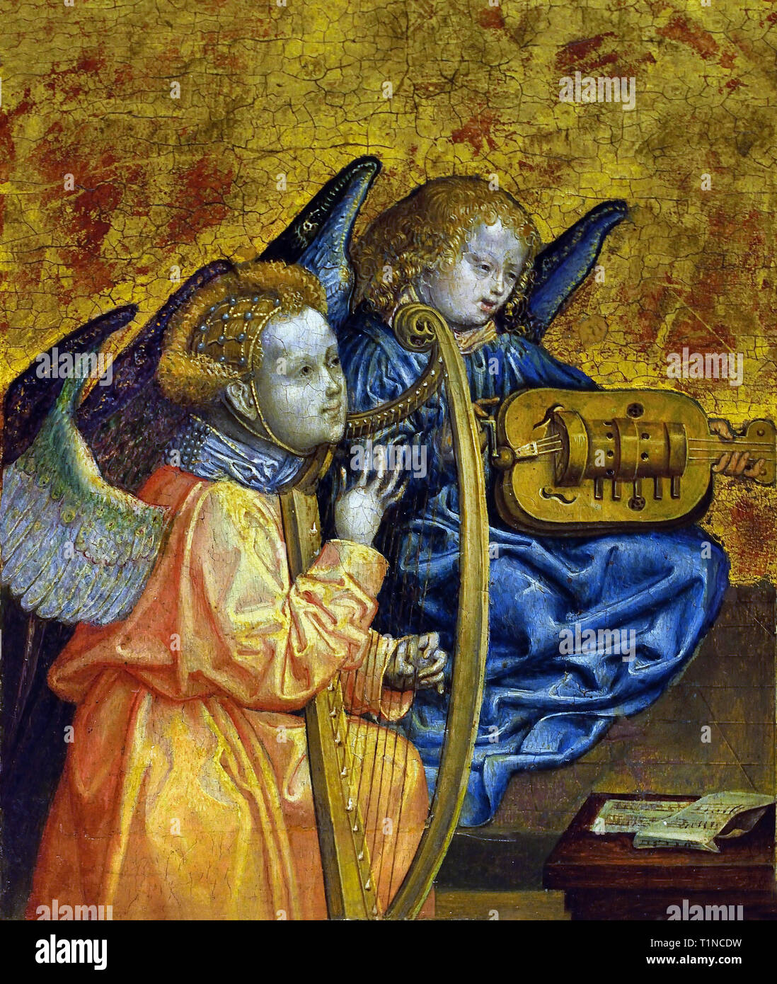 Die Musiker Engel 1495 von Meister von St. Bartholomäus in Köln, Deutsch, Deutschland Stockfoto