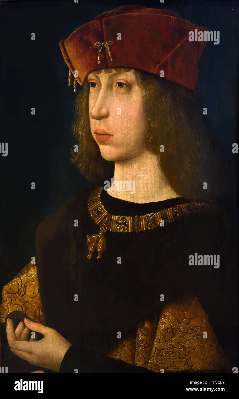 Philippe der stattliche 1478-1506 Erzherzog von Österreich, der zukünftige König von Kastilien. Nach JAN VAN EYCK 1390 - 1441 Belgische, Belgien, Flämische, (Philip I. von Kastilien) Stockfoto