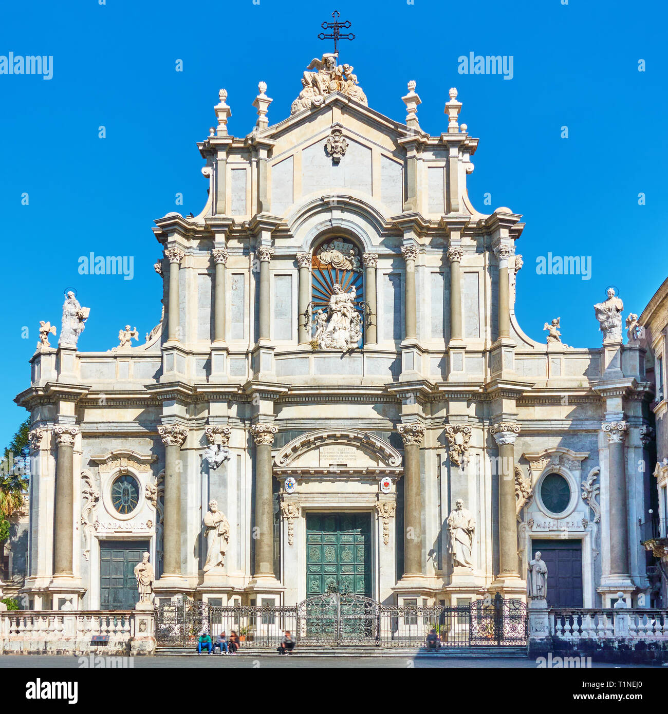 Duomo di Catania - Hl. Agatha Kathedrale von Catania, Sizilien, Italien Stockfoto