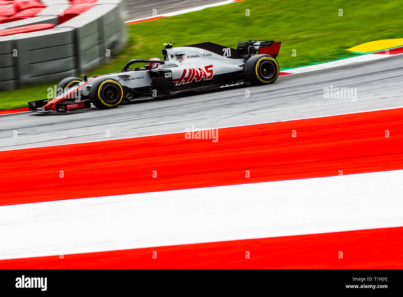 Spielberg/Österreich - 06/29/2018 - #20 Kevin Magnussen (DEN) in seinem HAAS RVF-18 während des RP2 auf dem Red Bull Ring vor dem Grand Prix von Österreich 2018 Stockfoto