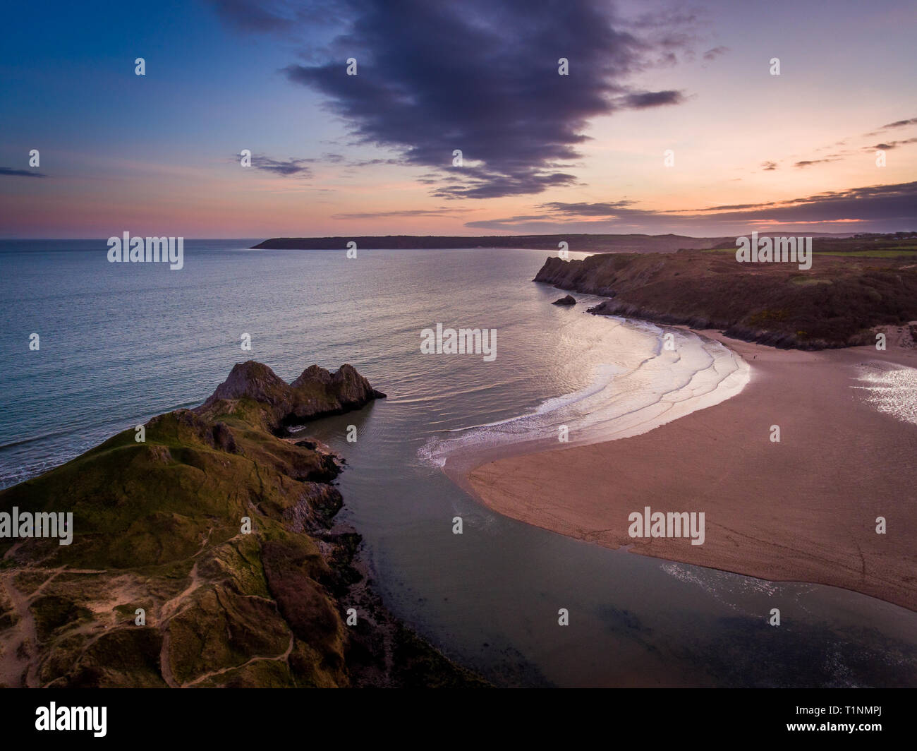 Gower Gower Halbinsel Wales Strand Stockfotos und -bilder Kaufen - Alamy