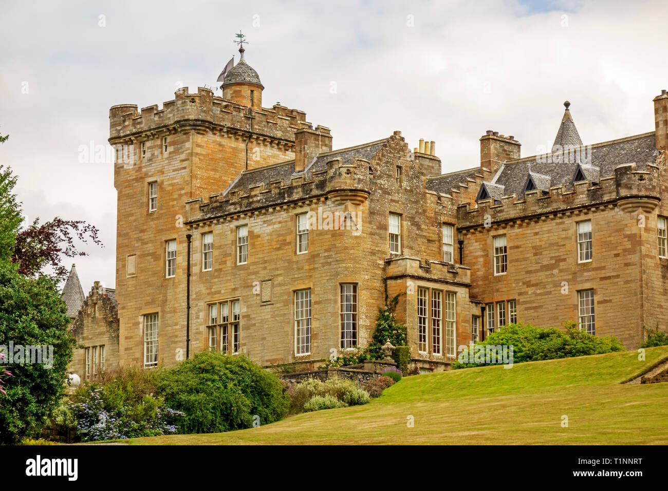 Luxuriöses 5-Sterne-Hotel Glenapp Castle Hotel in der Nähe von Ballantrae, South Ayrshire, Schottland, Großbritannien. Stockfoto