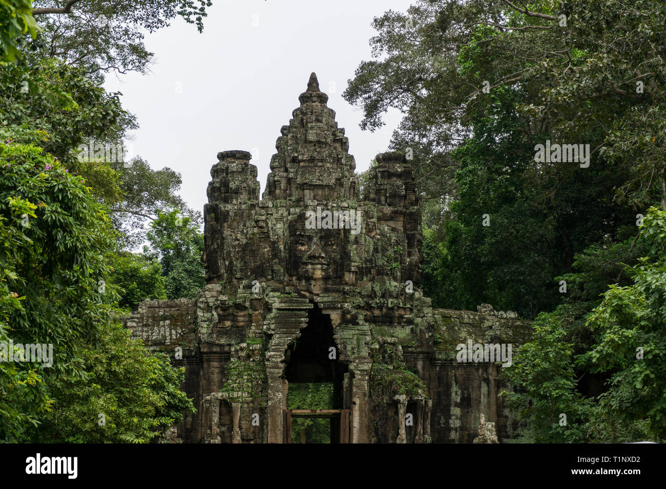 Schöne Tor am Weltkulturerbe Angkor in Kambodscha Stockfoto