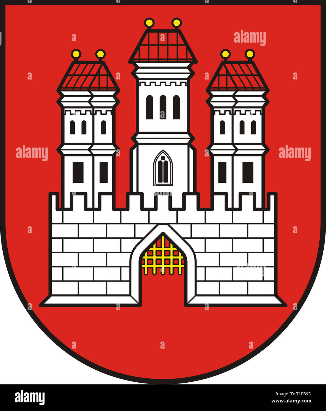 Wappen der slowakischen Hauptstadt Bratislava Slowakei