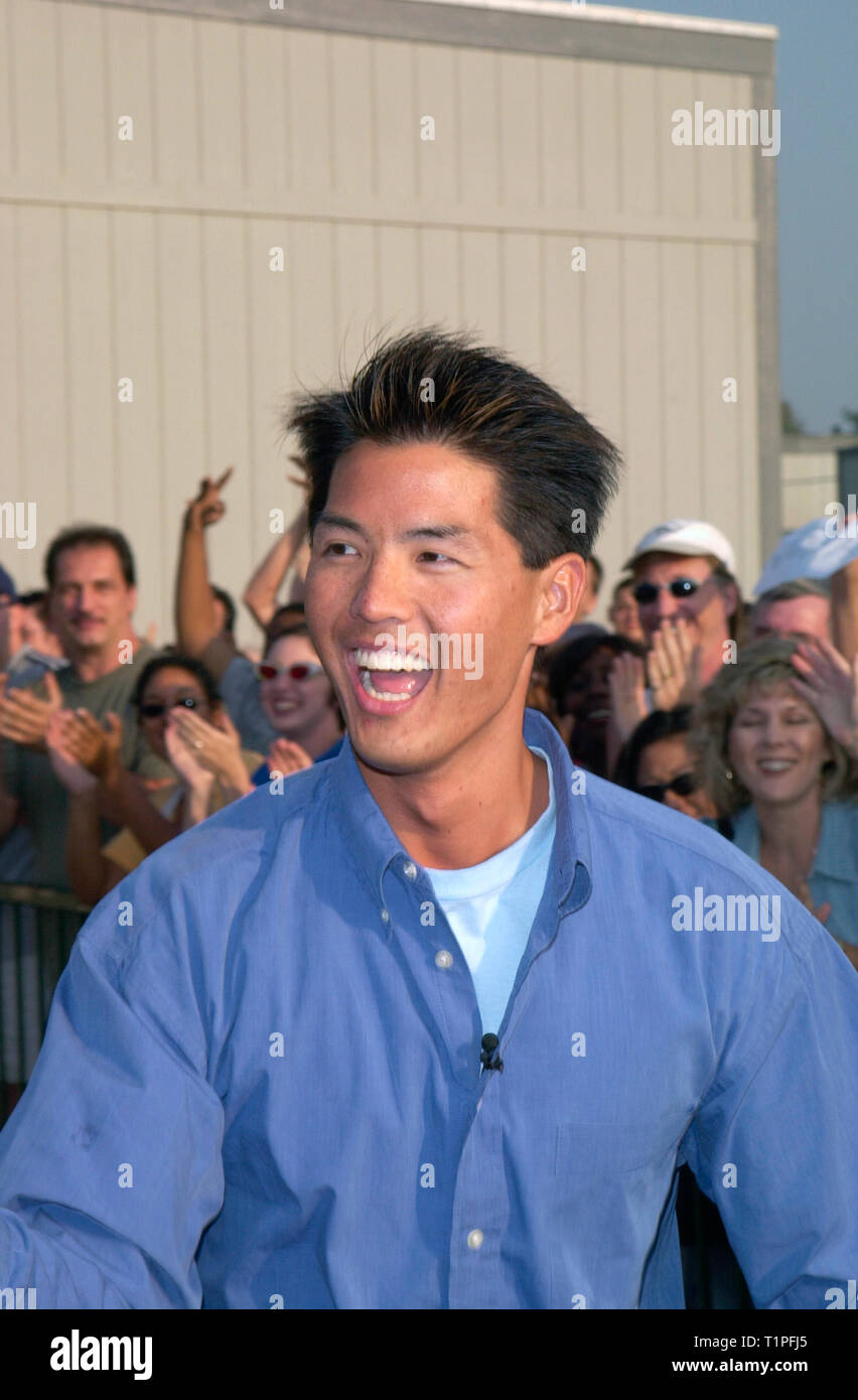 LOS ANGELES, Ca. September 29, 2000: Big Brother houseguest Curtis Kin aus dem Big Brother Haus, in dem er den dritten Preis von $ 50.000 gewonnen. Bild: Paul Smith/Featureflash Stockfoto