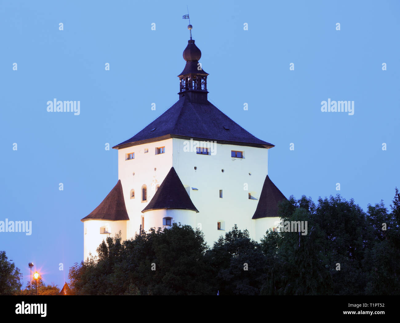 Neues Schloss in Banska Stiavnica, Slowakei Stockfoto