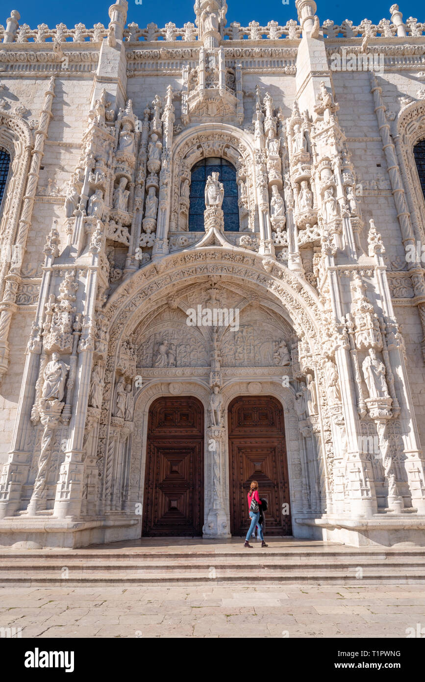 Hieronymus-Kloster, Lissabon, Portugal Stockfoto