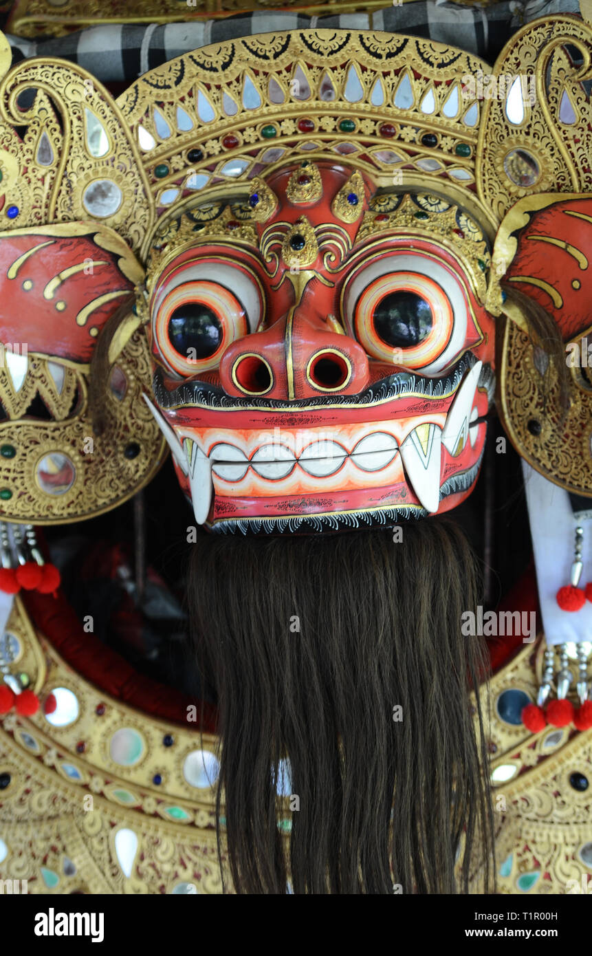 Bali Barong und Rangda in Bali traditionellen religiösen Tanz Stockfoto
