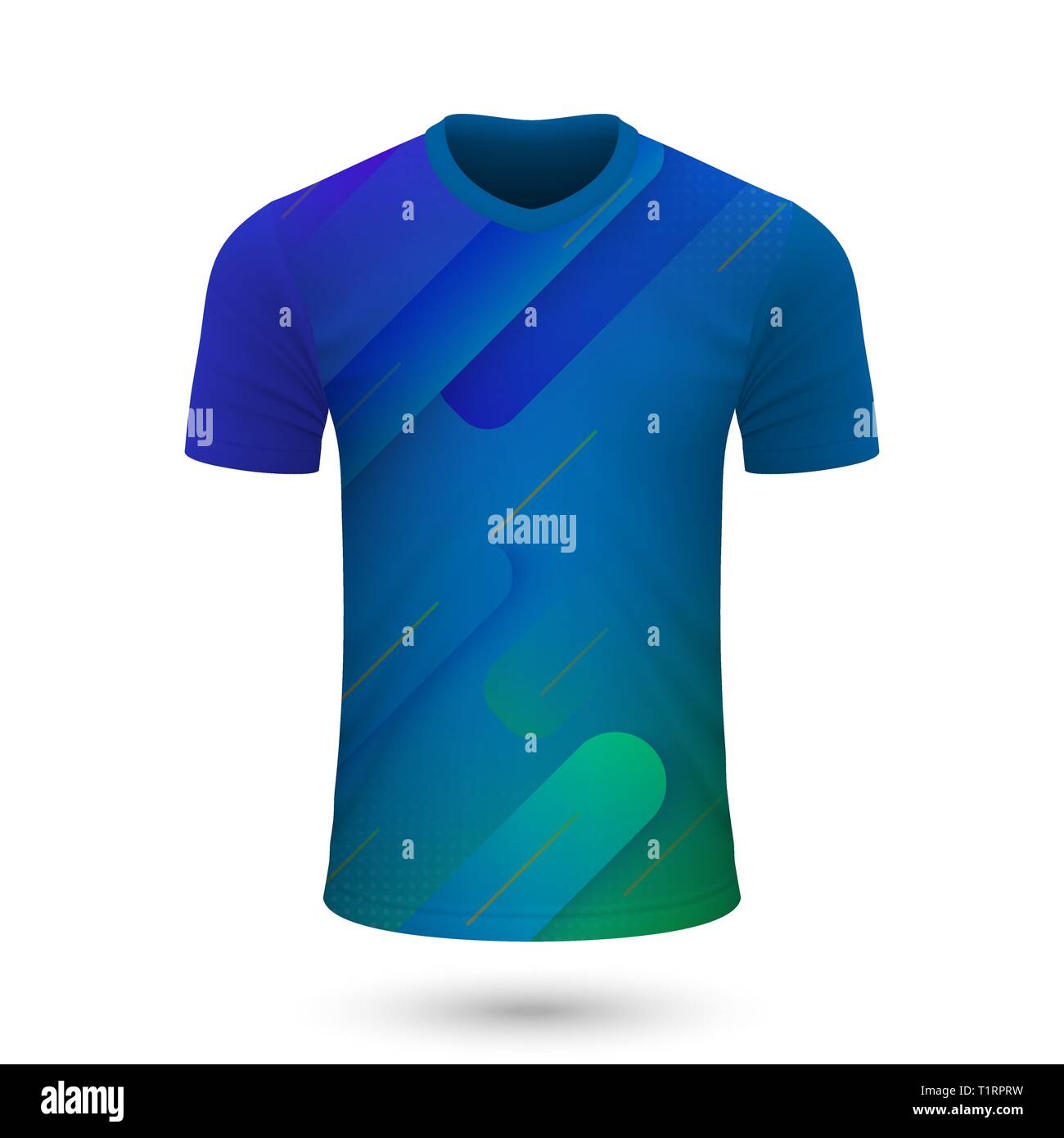 Soccer shirt design, Jersey Vorlage für Fußball-Kit. Vector Illustration Stock Vektor