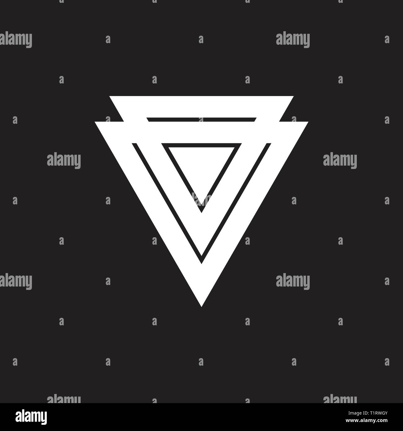 Abstrakte ab Dreieck bunte geometrische logo Vektor Stock Vektor