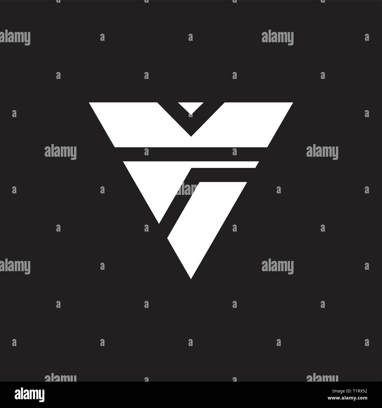 Dreieck einfache geometrische logo Vektor Stock Vektor