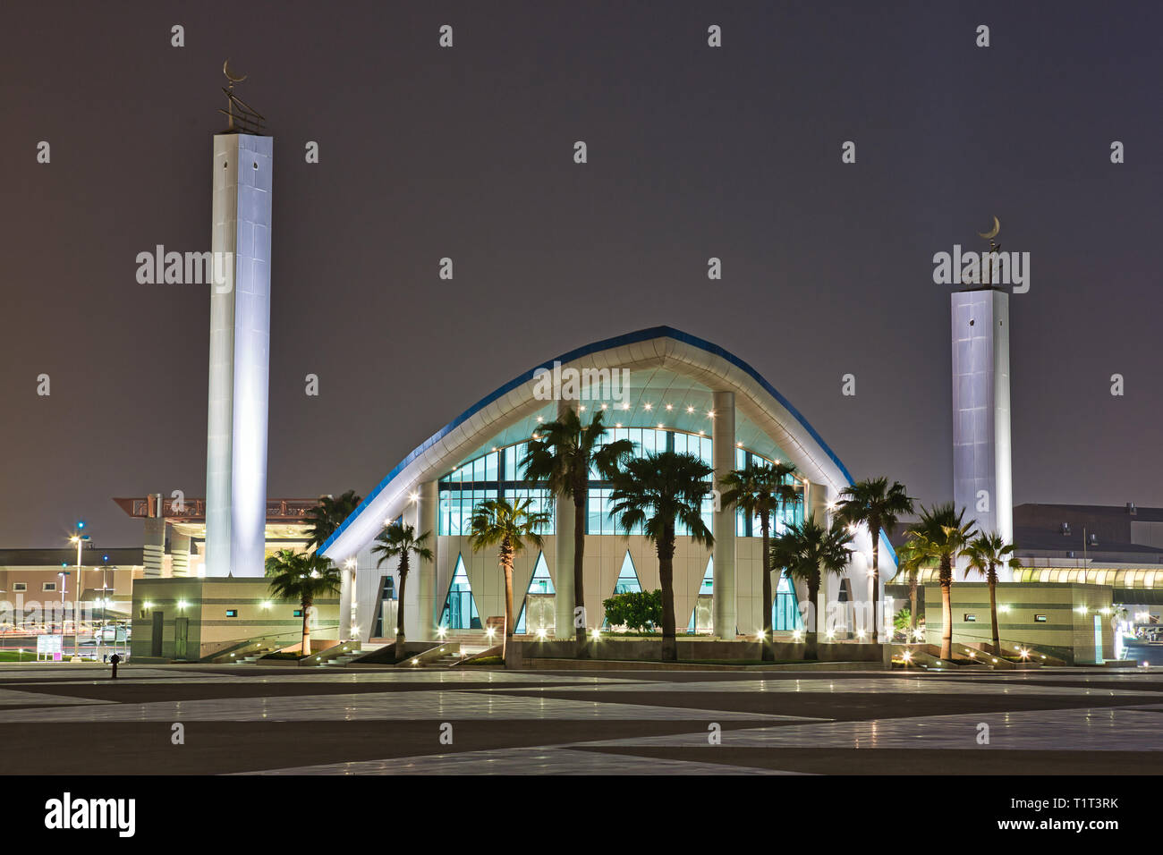 DOHA, Katar - 20. AUGUST 2013: Aspire Masjid Moschee in Aspire Zone Doha Katar Stockfoto