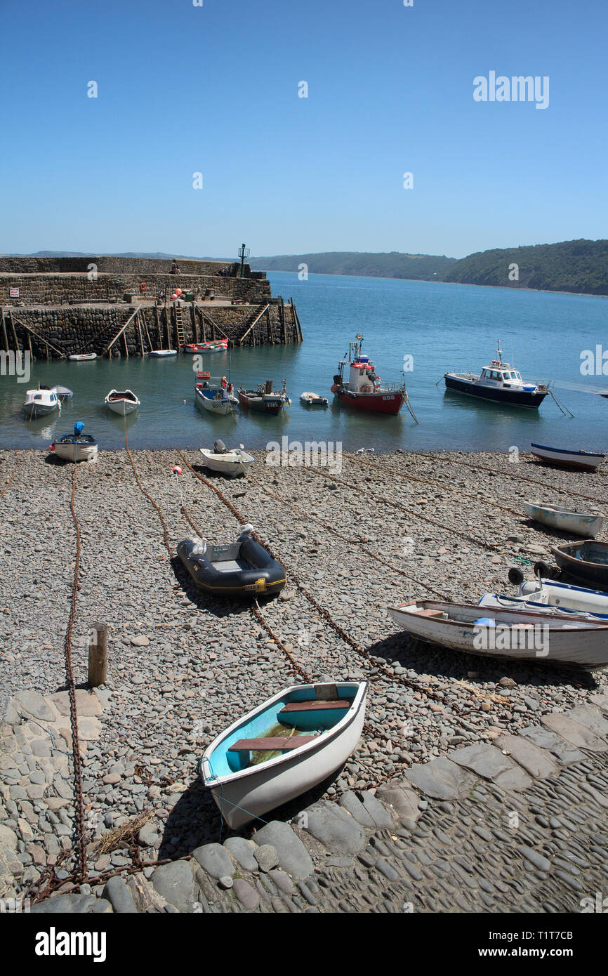 Clovelly harobour, North Devon Stockfoto