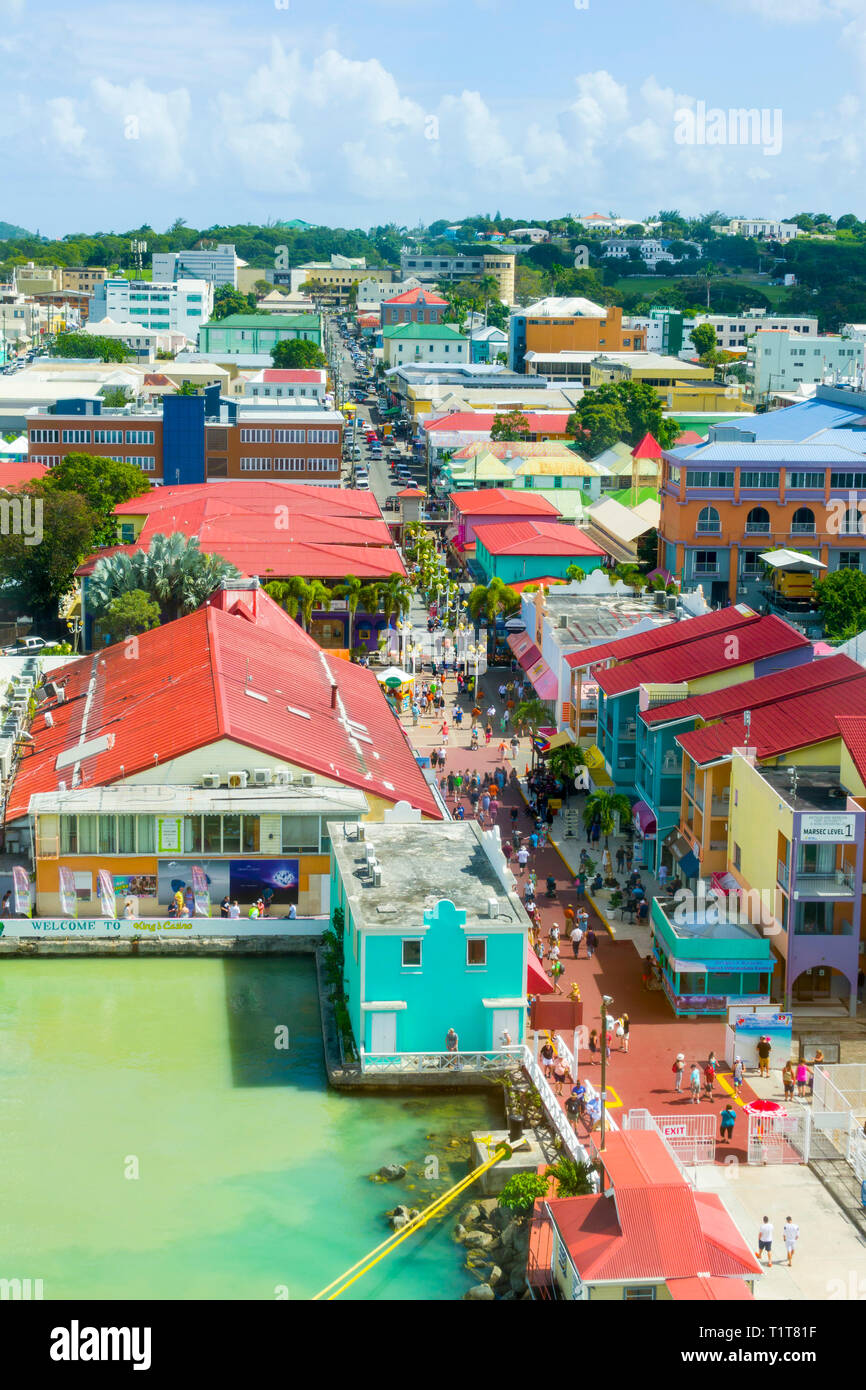 St John S Antigua Ist Die Hauptstadt Und Grosste Stadt Von Antigua Und Barbuda Der Westindischen Inseln In Der Karibik Und Mit Einer Bevolkerung Von 22 Stockfotografie Alamy