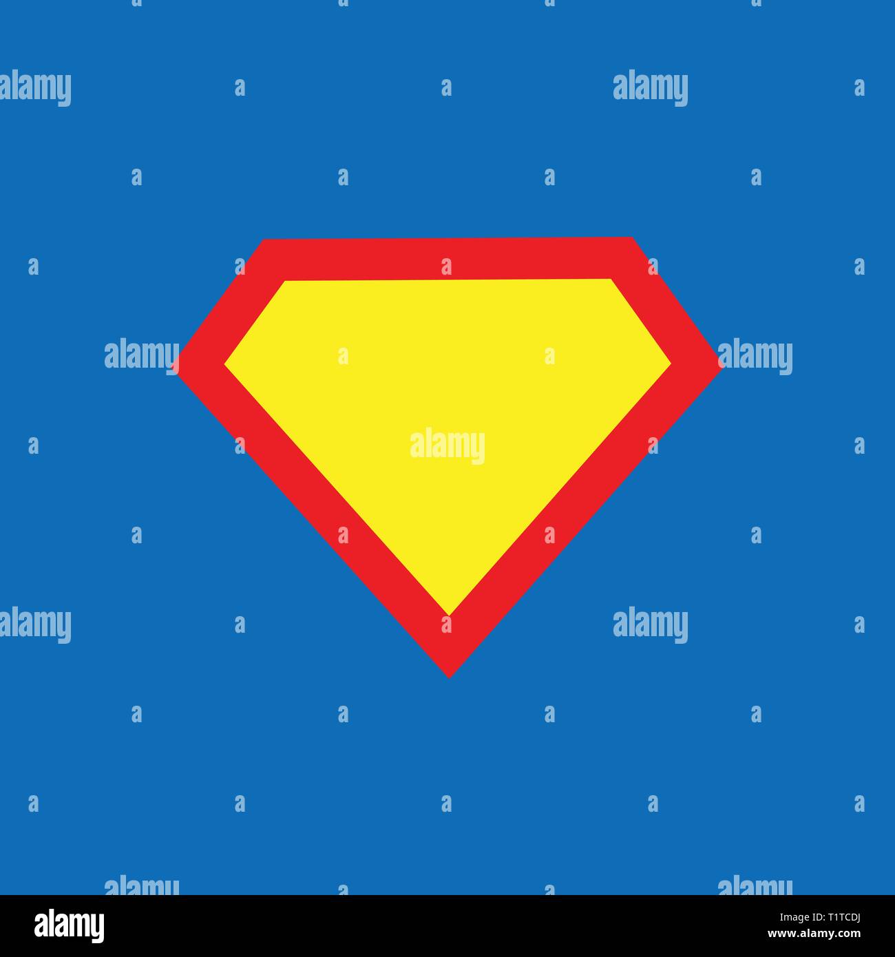 Superhelden logo Vorlage Stock Vektor