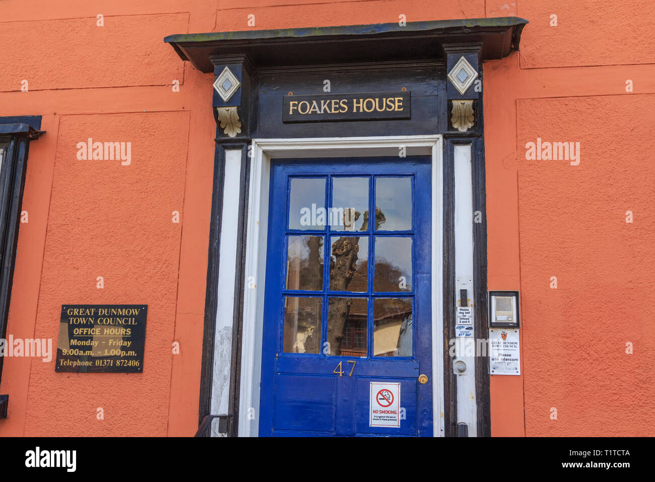 Foakes Haus in Great Dunmow Zentrum High Street, Essex, England Stockfoto