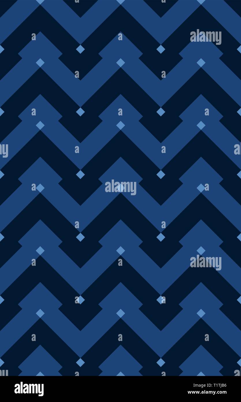 Chevron nahtlose Vektor Muster. Geometrische maurischen Muster. Jahrgang zickzack Ornament. Abstrakte Muster für Stoff- oder Verpackung Stock Vektor