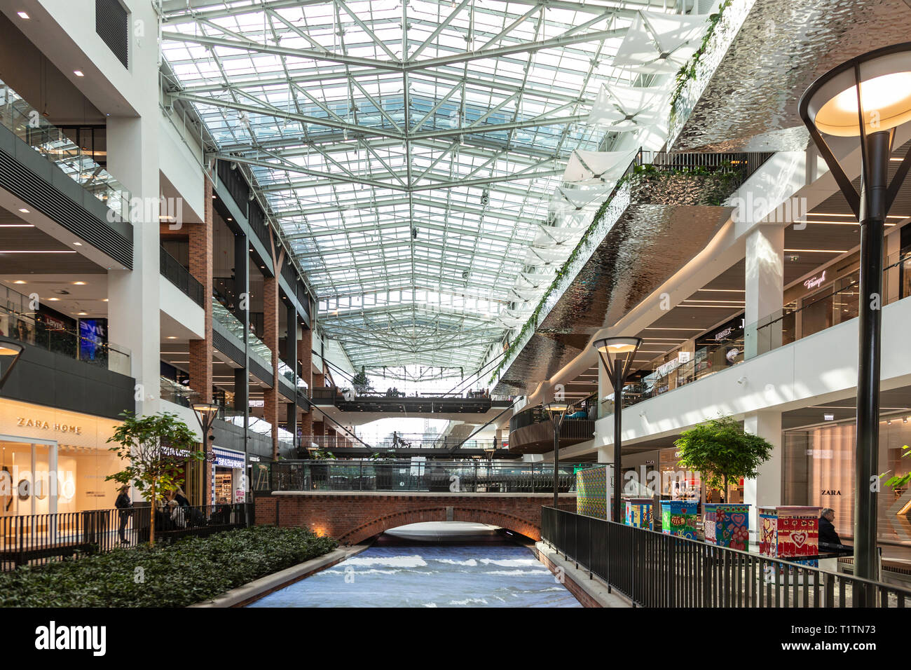 Forum Einkaufszentrum in Danzig, Polen Stockfoto