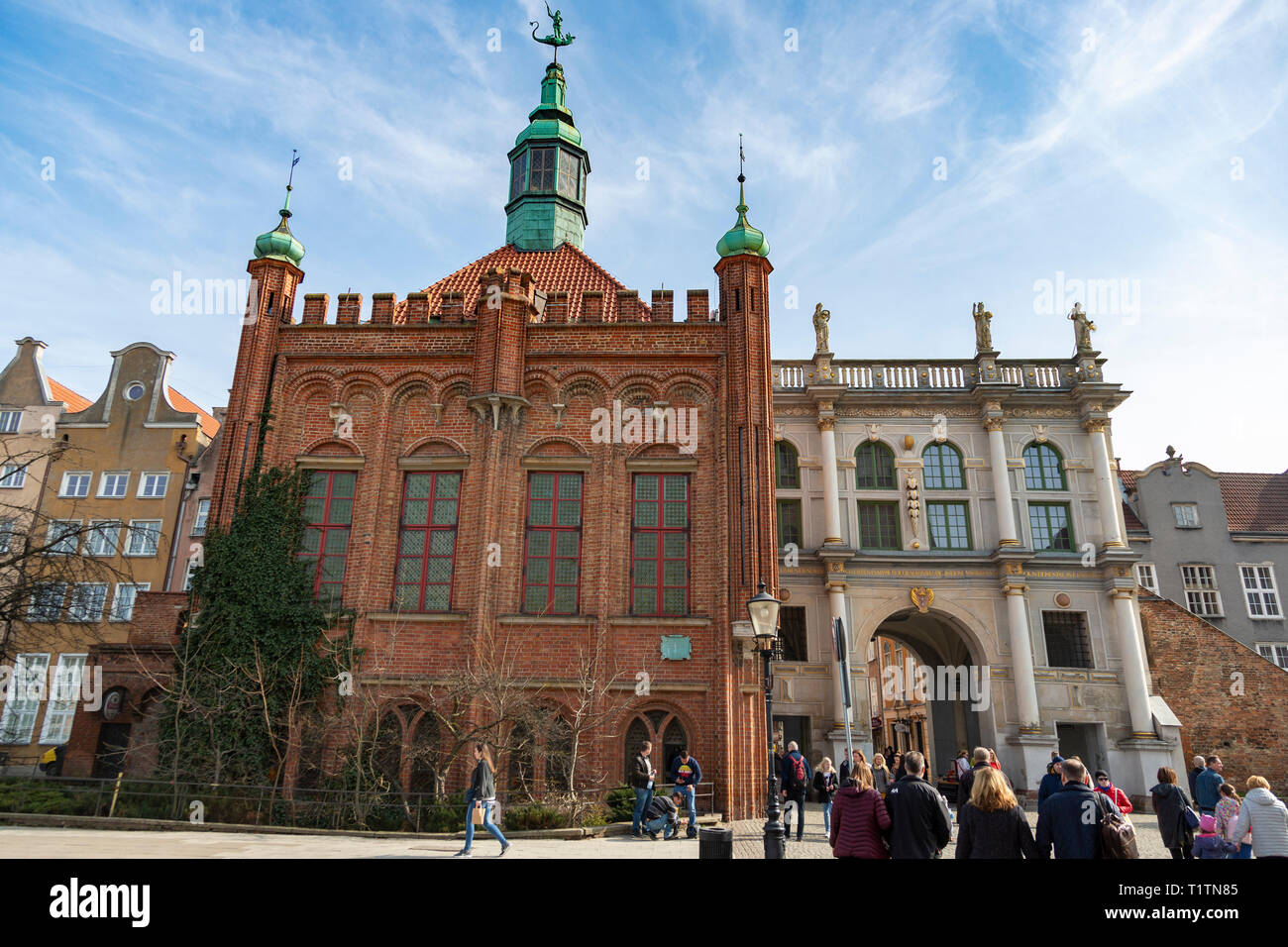 Die Golden Gate, Złota Brama, Danzig, Polen Stockfoto