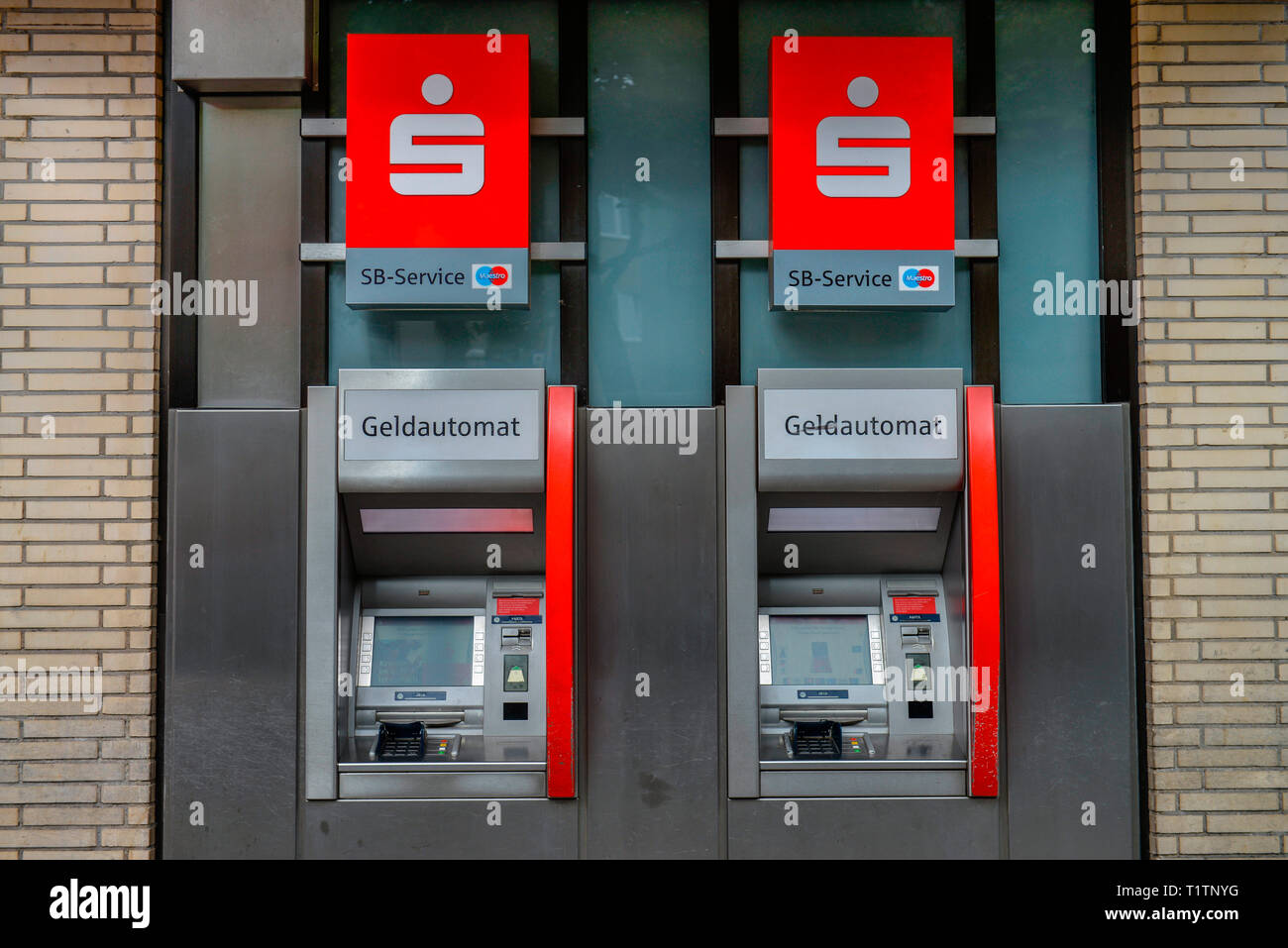 Geldautomat, Sparkasse, Köln, 92660 Stockfoto