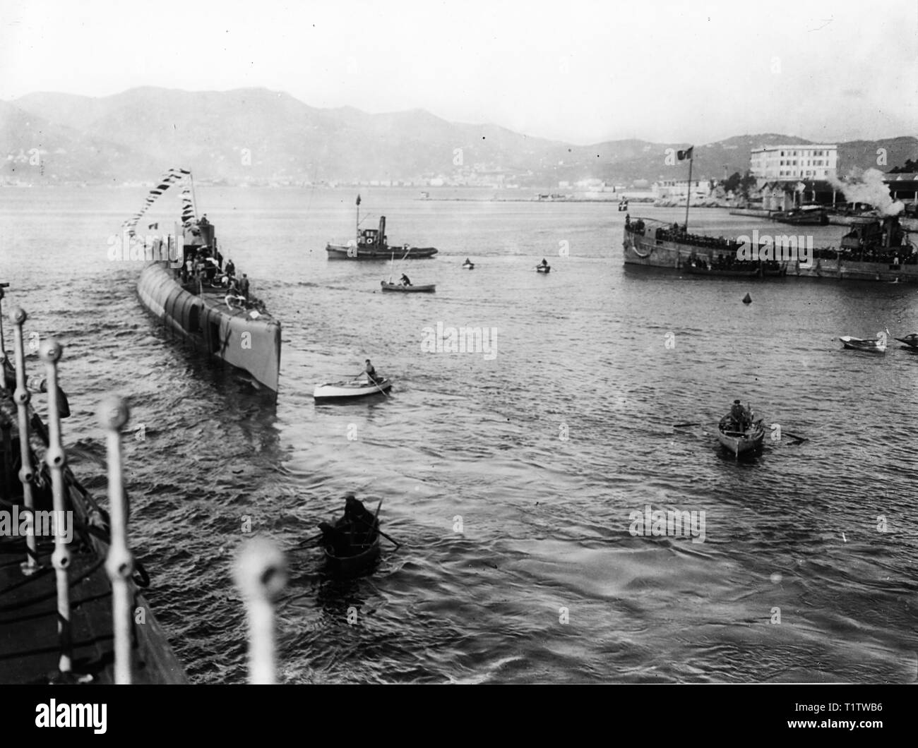 Italienische u-Boot des Zweiten Weltkrieges Zeitraum Stockfoto