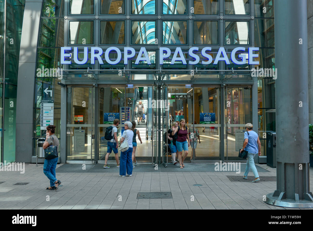 Europa Passage, Ballindamm, Hamburg, Deutschland Stockfoto