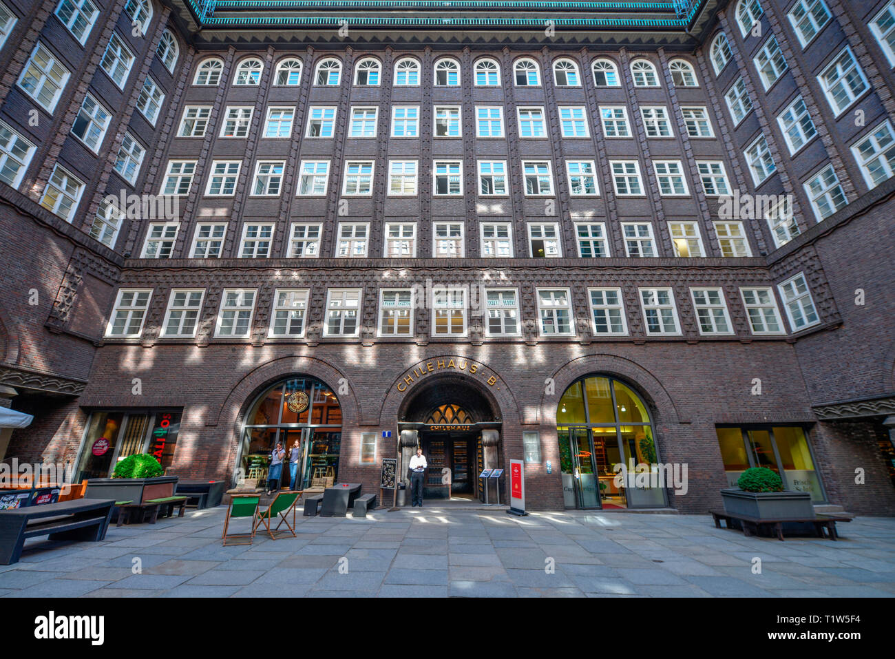 Chilehaus, Fischertwiete, Kontorhausviertel in Hamburg, Deutschland Stockfoto