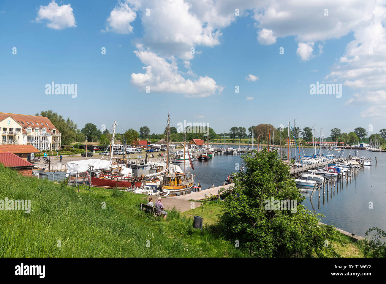 Hafen, Kirchdorf, Insel Poel, Mecklenburg-Vorpommern, Deutschland Stockfoto