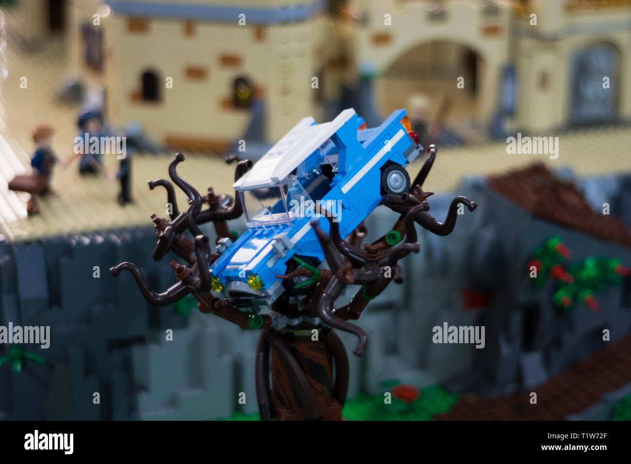 Der LEGO Ausstellung Stockfoto