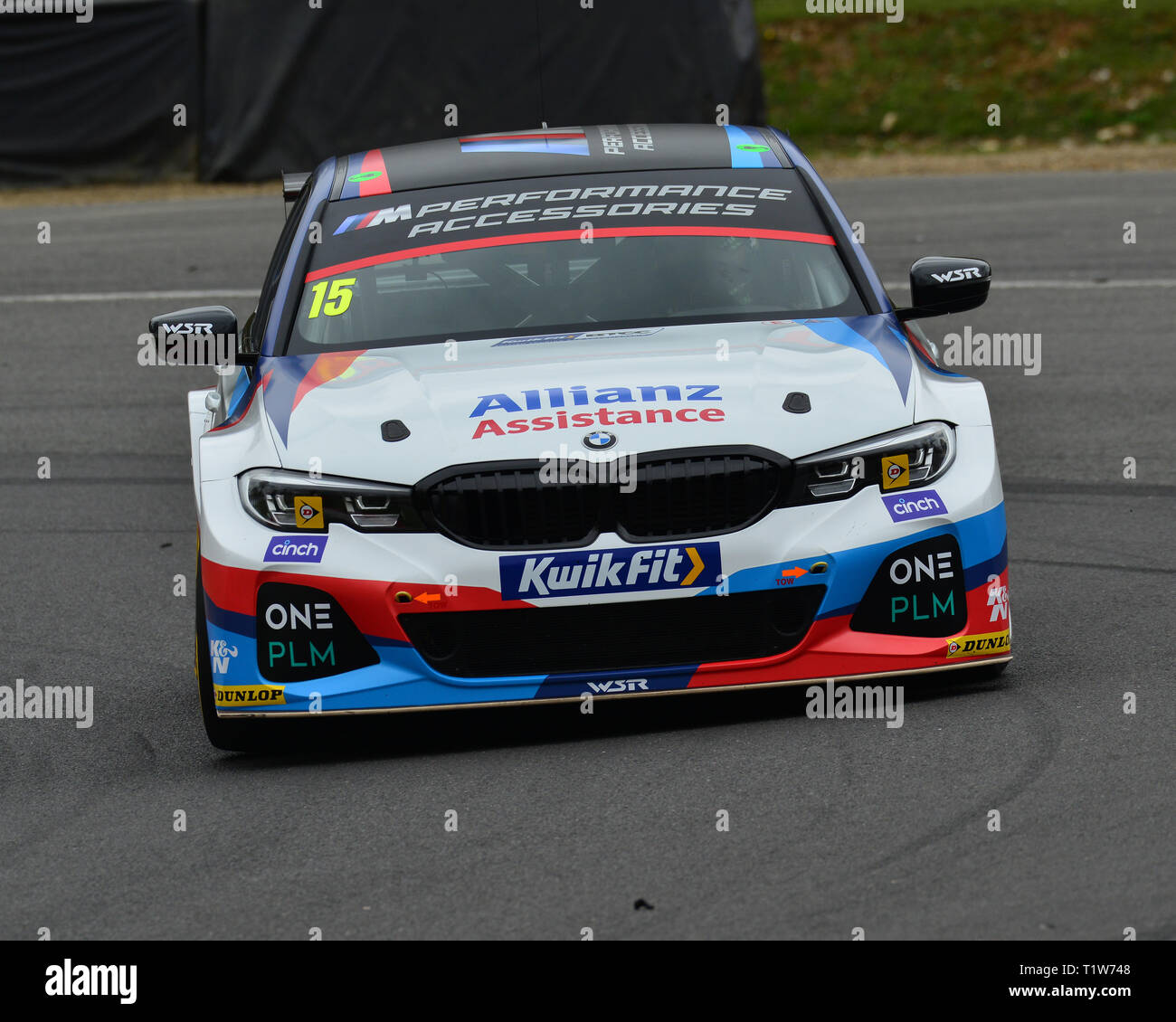 Tom Oliphant, BMW 330 i m Sport, btcc am Tag der Markteinführung und Medien Veranstaltung, Brands Hatch, Mittwoch, 27. März 2019. Autosport, British Touring Car Championship, Stockfoto