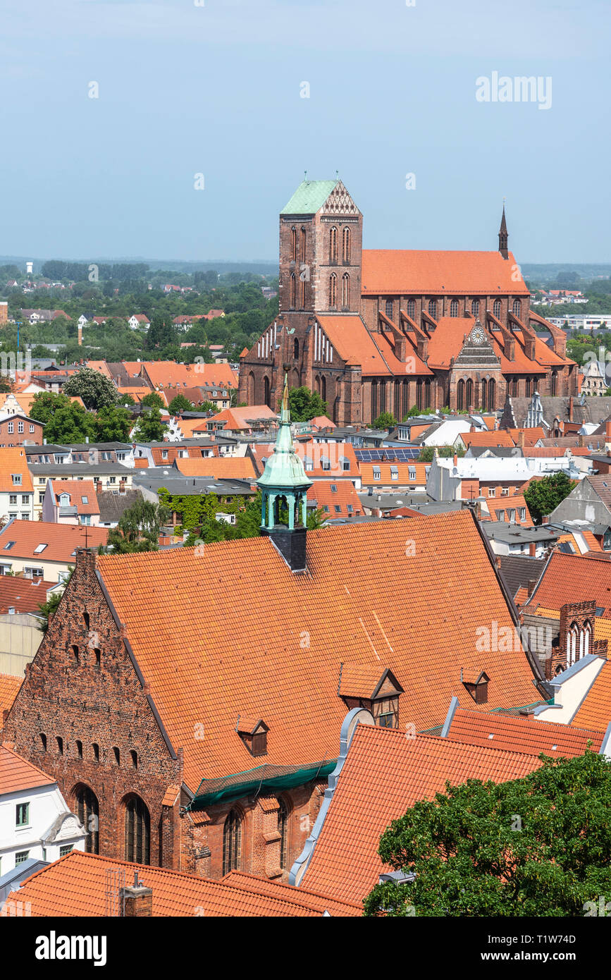 Heiligen Geist Kirche, St. Nikolai, St. Georg, St. Georgen, Wismar, Mecklenburg-Vorpommern, Deutschland Stockfoto