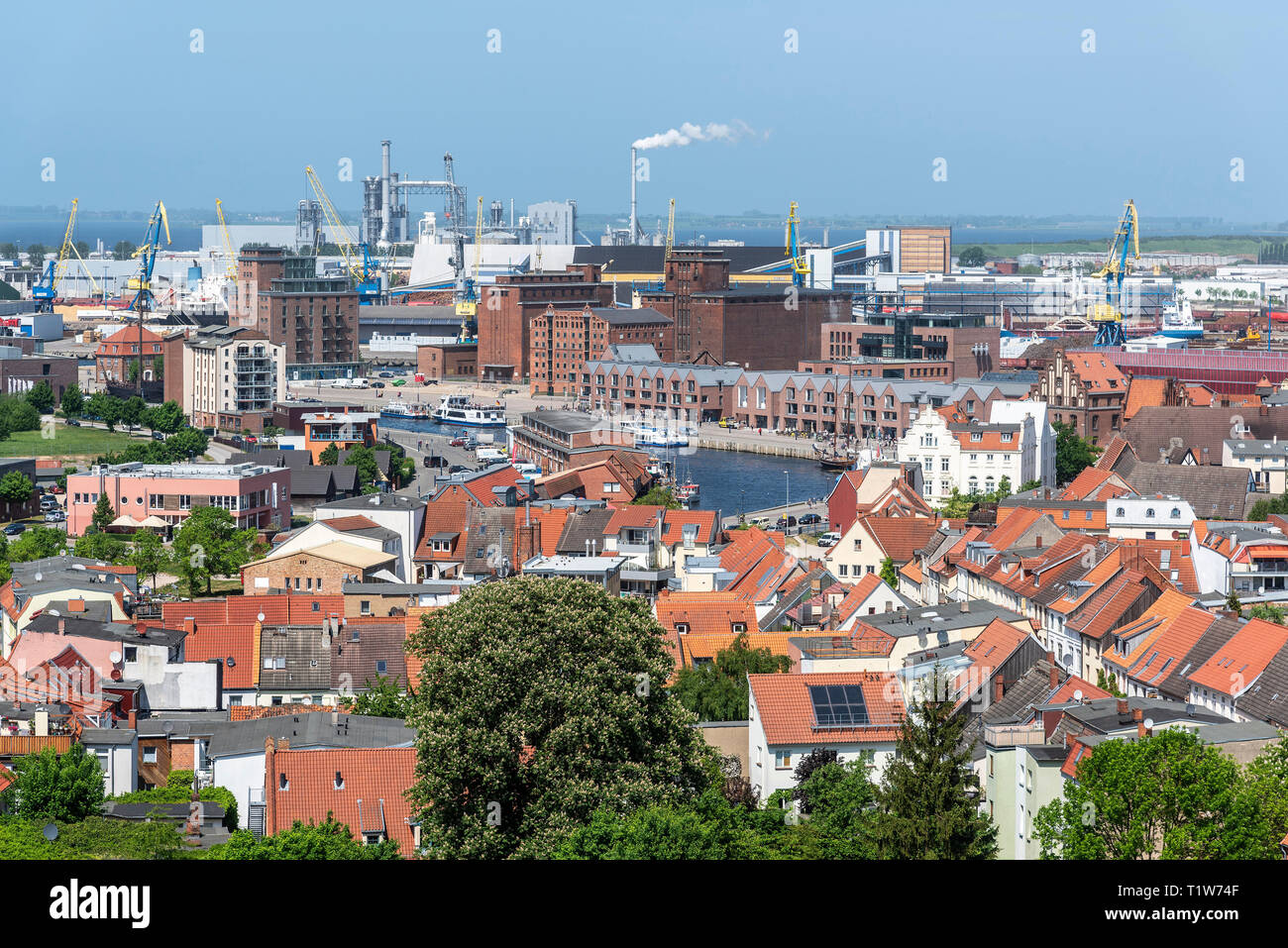 Hafen, St. Georg, St. Georgen, Wismar, Mecklenburg-Vorpommern, Deutschland Stockfoto
