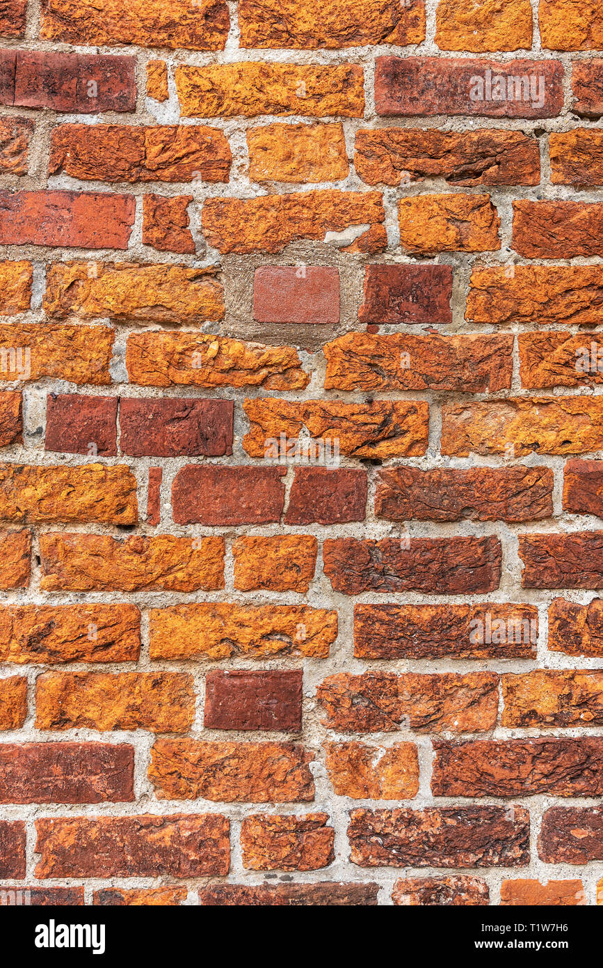 Brick Wall, Mecklenburg-Vorpommern, Deutschland Stockfoto