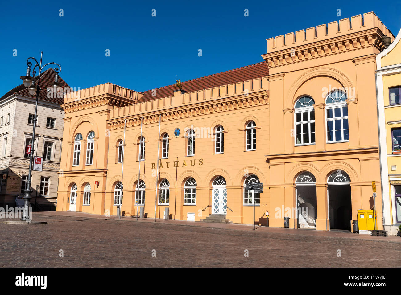 Rathaus, Marktplatz, Schwerin, Mecklenburg-Vorpommern, Deutschland Stockfoto