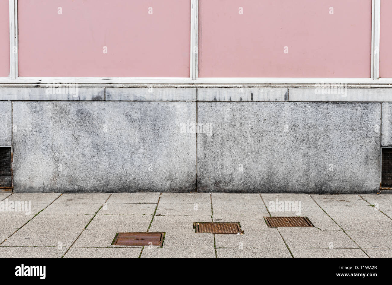 Urban Texturen - Nahaufnahme der rustikalen Wand Stockfoto