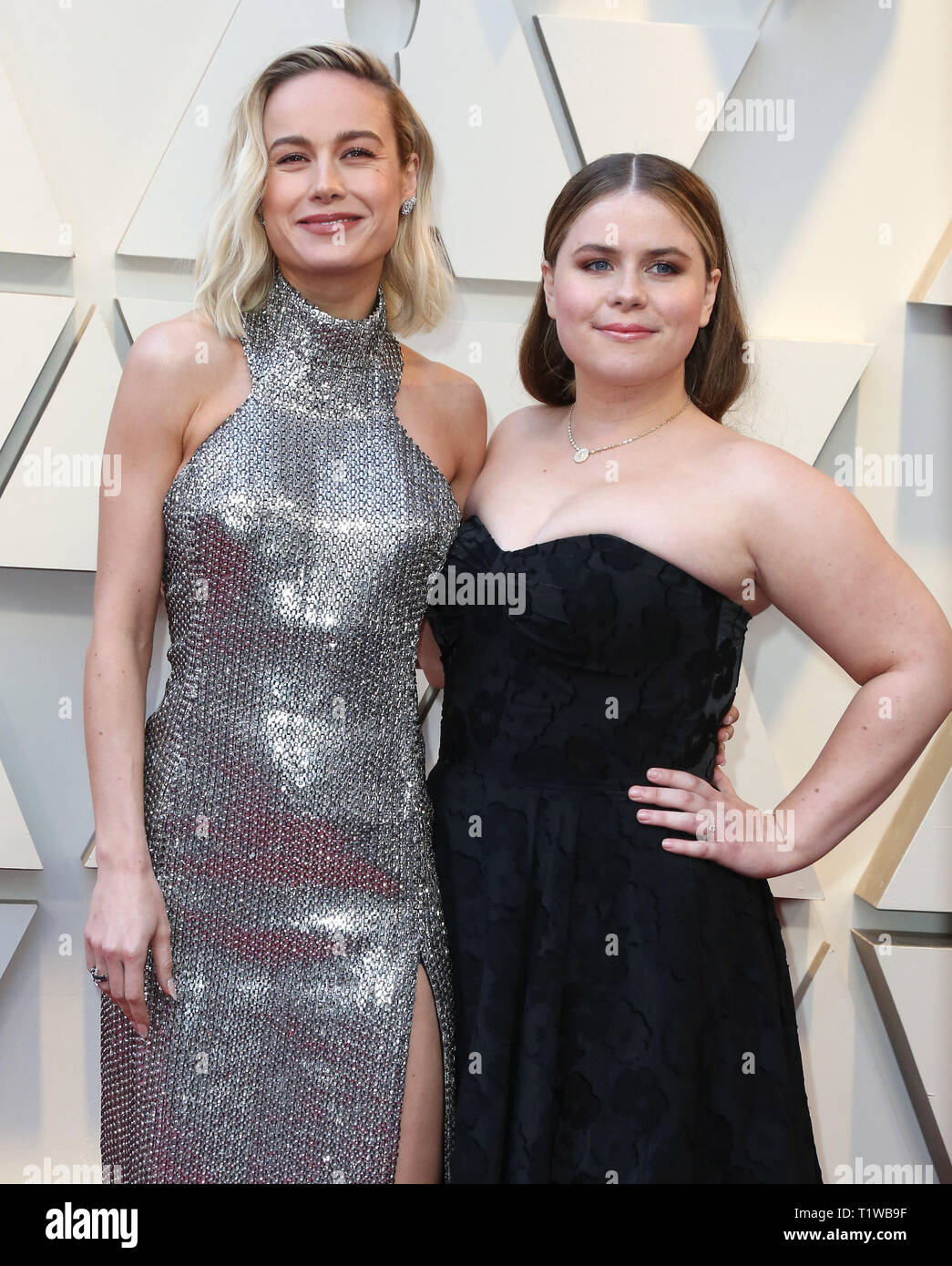 91St Academy Awards (Oscars 2019) an der Dolby Theater - Ankunft mit: Brie Larson, Jessie Ennis Wo: Los Angeles, Kalifornien, Vereinigte Staaten, wenn: 24 Feb 2019 Credit: Adriana Barraza M./WENN.com gehalten Stockfoto