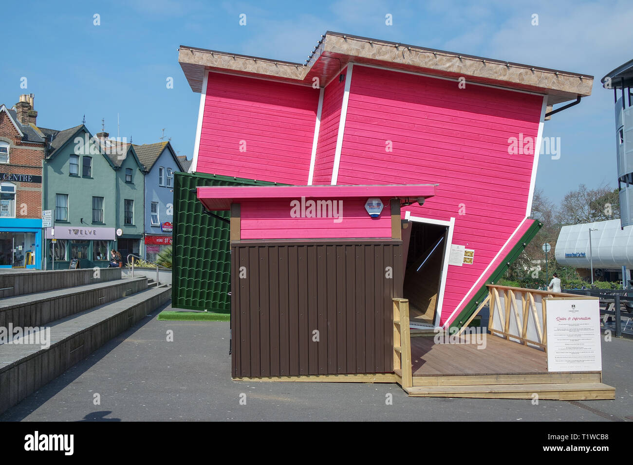 Das Umgedrehte Haus Touristenattraktion In Bournemouth Dreieck