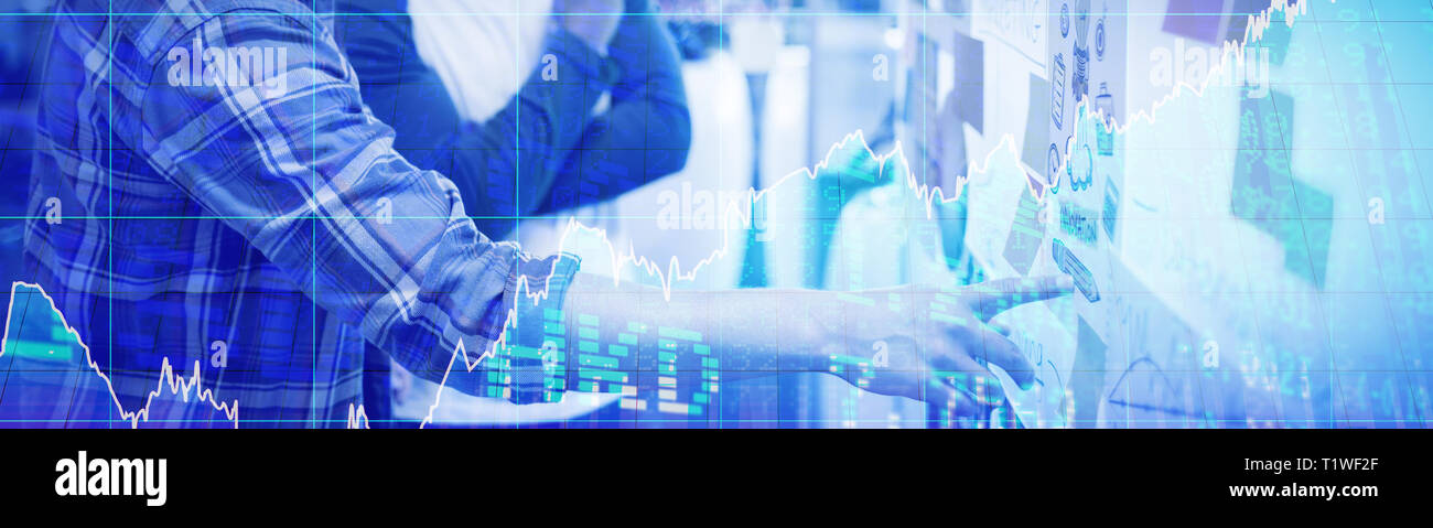 Das zusammengesetzte Bild von Wertpapieren und Aktien Stockfoto