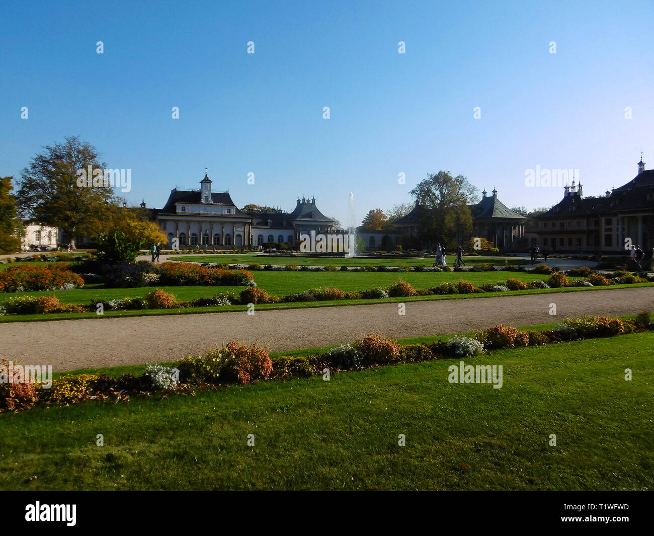 Schloss Pillnitz Wasserpalais Dresden Sachsen Stockfotos und bilder