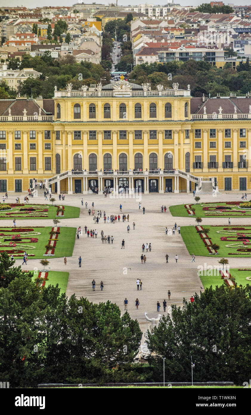Wien, Österreich, September, 15, 2019 - Schloss Schönbrunn, die ...